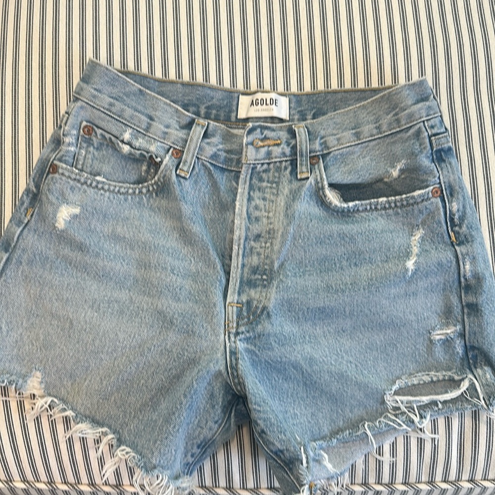 Agolde Parker Long Jean Shorts